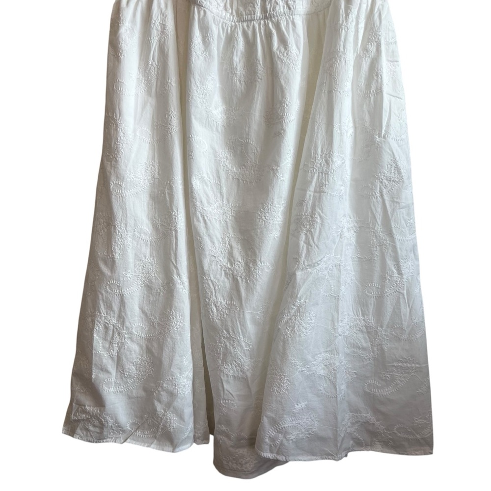 Torrid NWT 4X Elegant Midi Embroidered Voile White Dress Casual Wedding - Picture 6 of 16